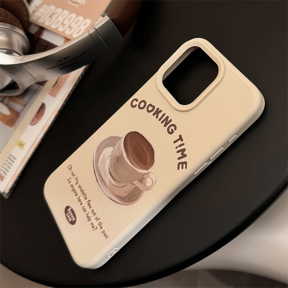 Coffee Cup Cake Bracket iPhone Case
