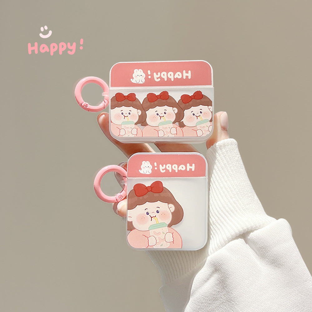 Milk Tea Girly Airpods Case