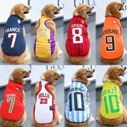 World Cup NBA Player Uniform Pet Vest