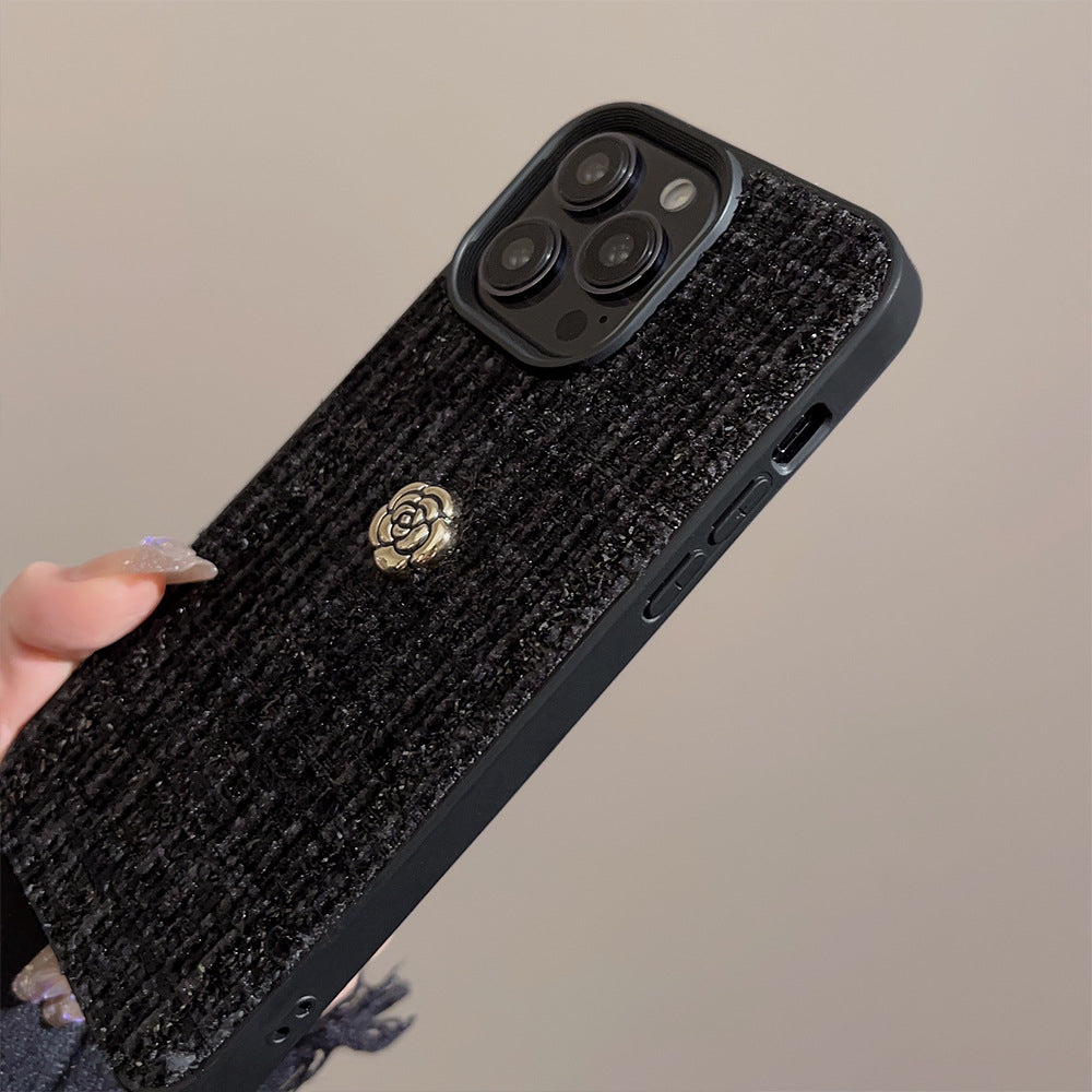 Woolen Camellia iPhone 15promax Phone Case