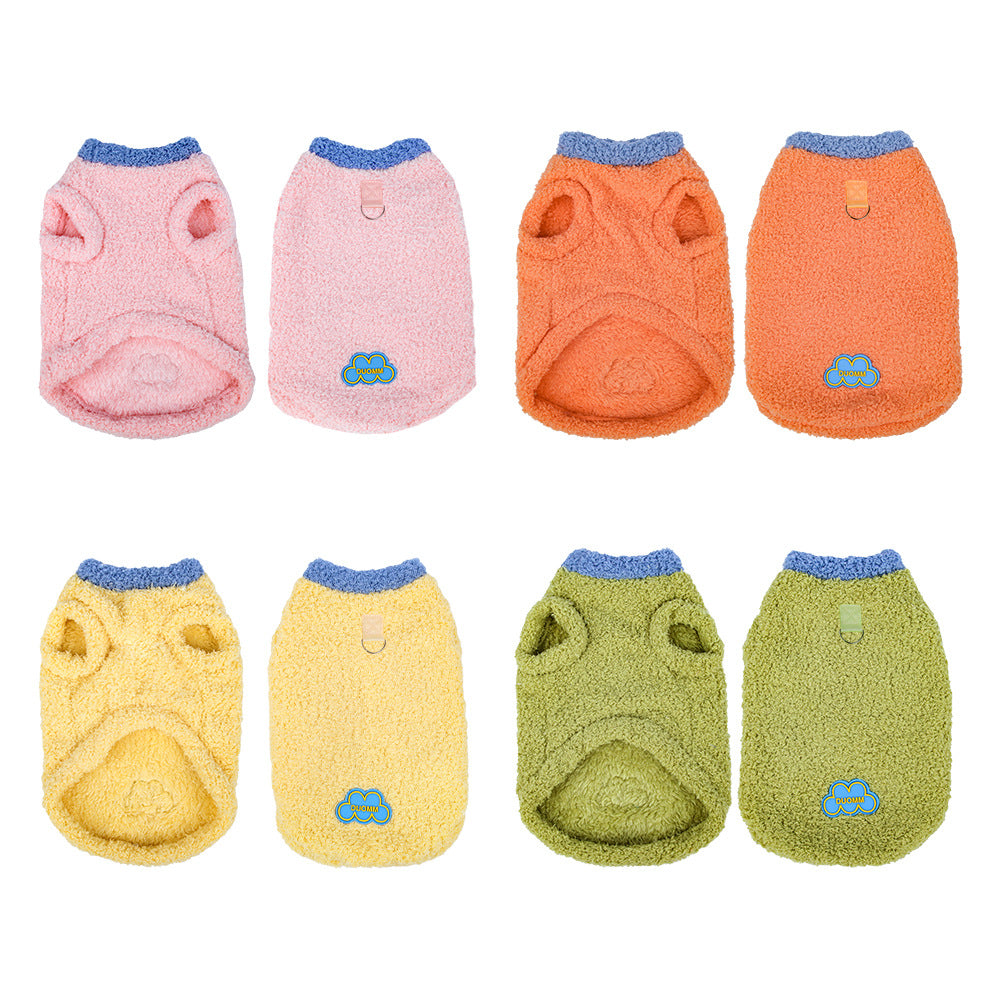 Cozy Fluffy Cat Dog Clothes