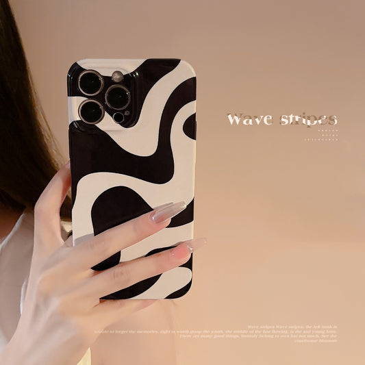 Pinto Zebra Stripes Black White Pattern iPhone Case