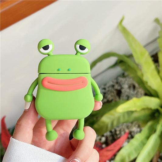 Cute Green Frog Chick Airpods 1/2/pro/3/pro2 Case