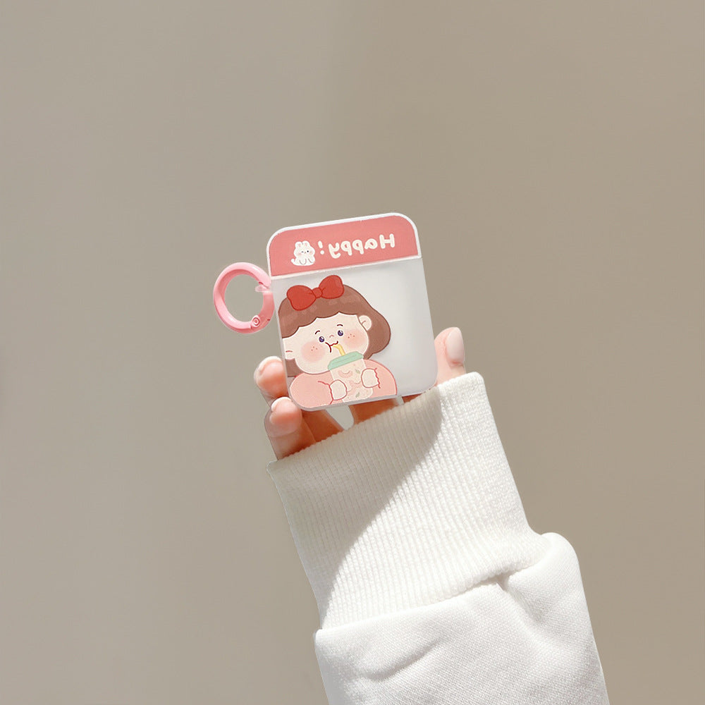 Milk Tea Girly Airpods Case