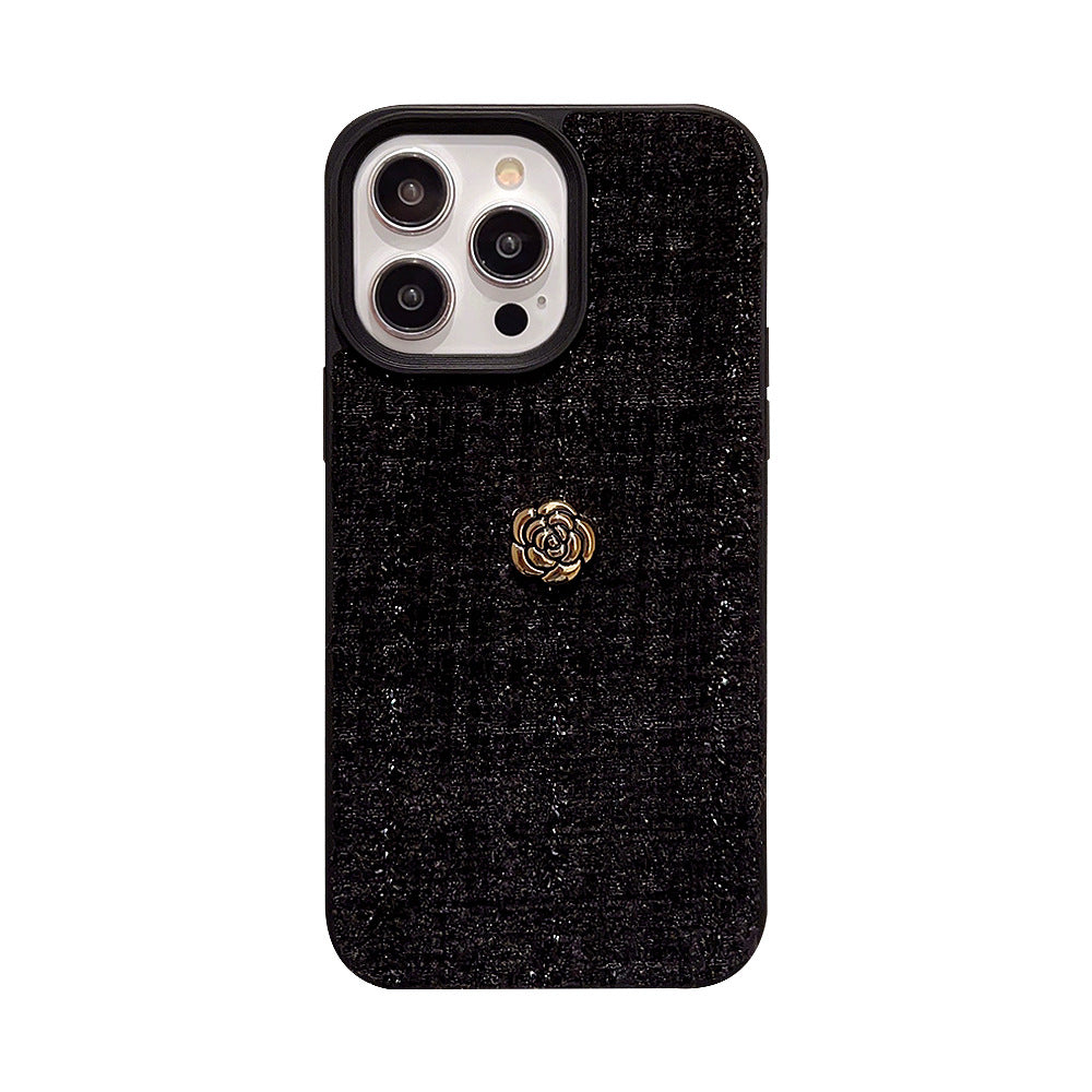 Woolen Camellia iPhone 15promax Phone Case