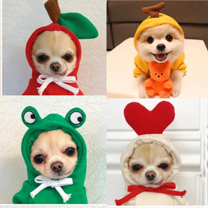 Hoody Pet Clothes Fruit & Animal Shape