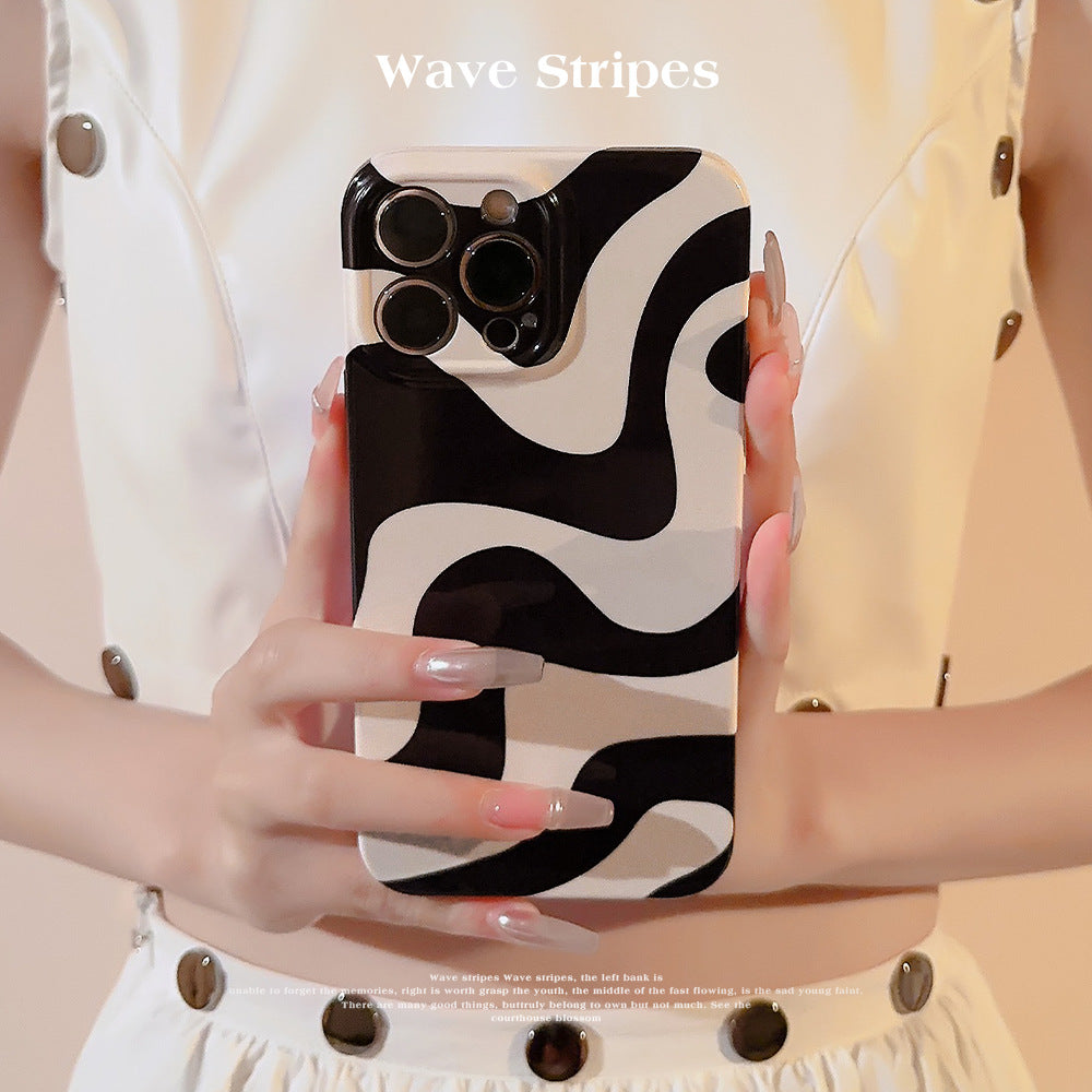Pinto Zebra Stripes Black White Pattern iPhone Case